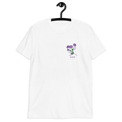 Rose Bud Unisex T-shirt Purple